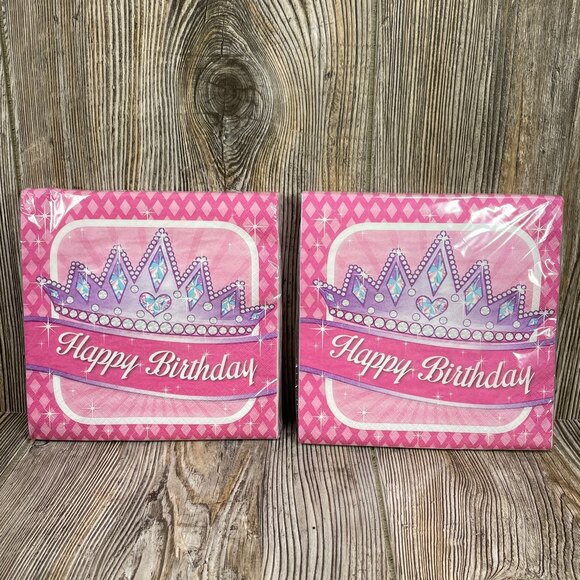 Little Princess Girls 1st Birthday Party Supply Kit Lot Set Bundle - Picture 7 of 12